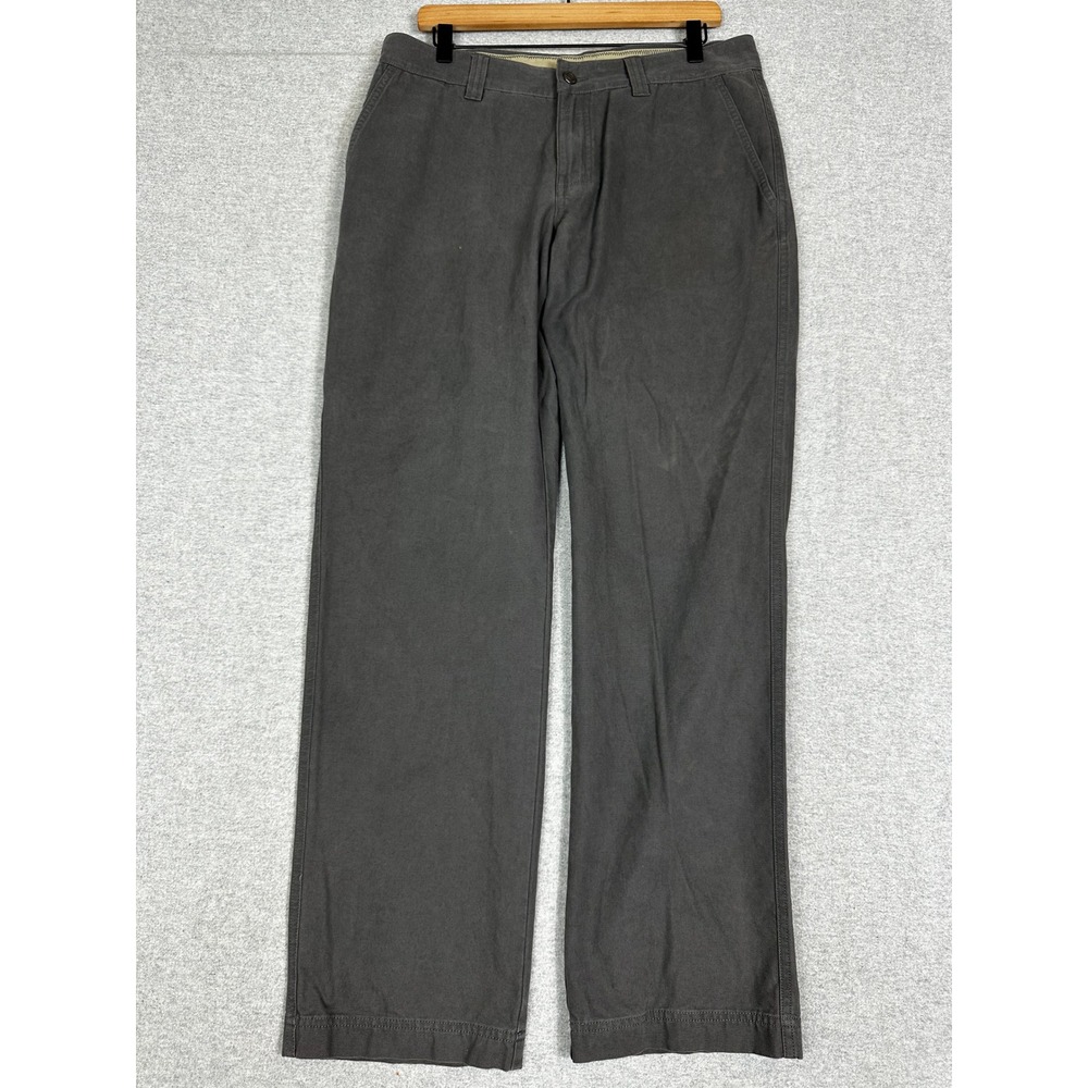 Columbia Canvas Pants Mens 34x32 Grey Straight Leg Utility Outdoor